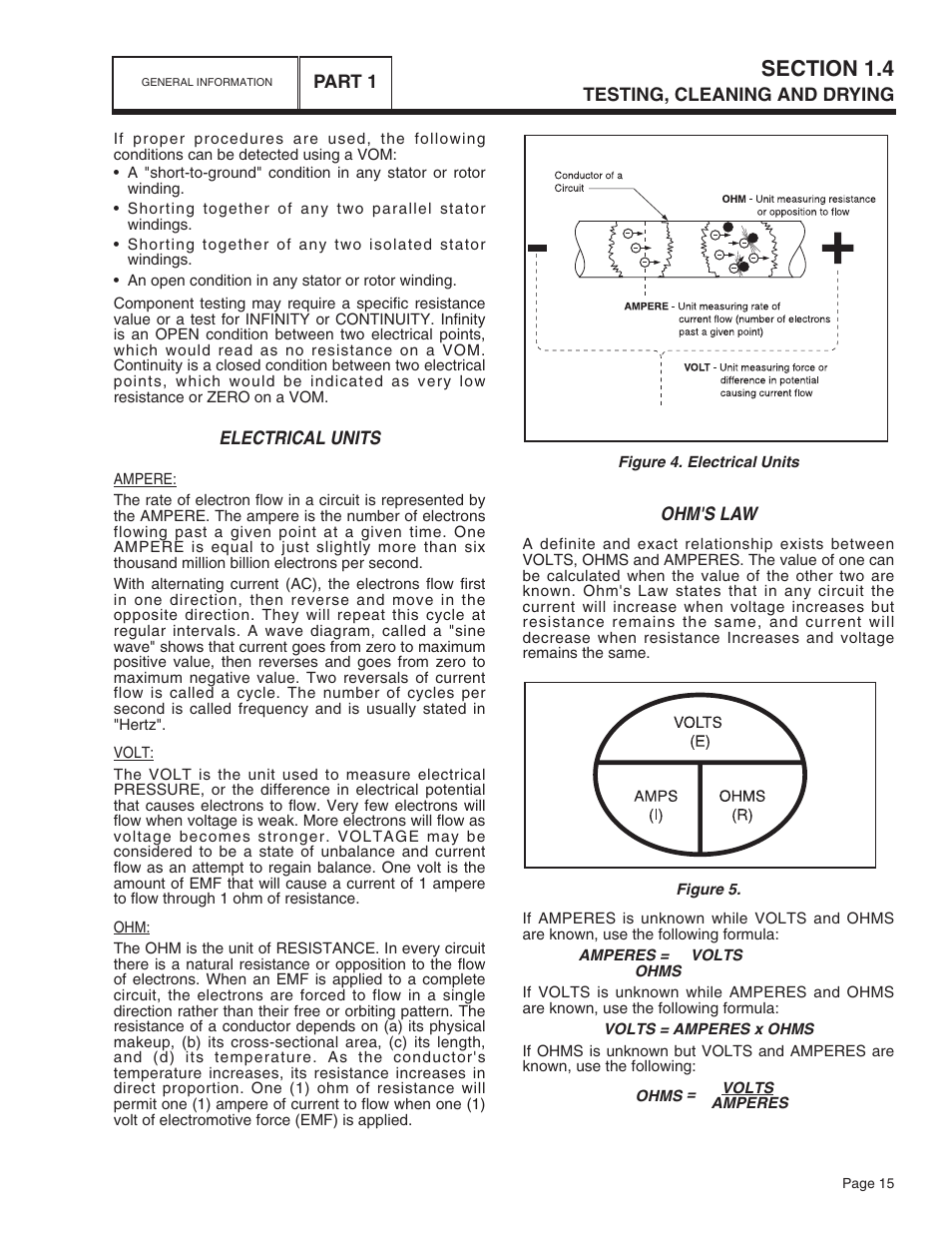 Electrical units, Ohm's law | Bryant ASPAS1BBA015 User Manual | Page 15 / 144