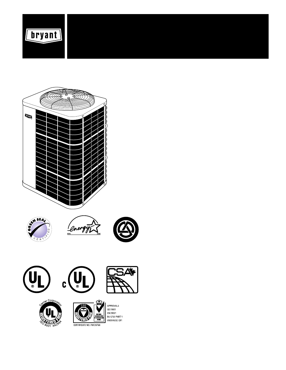 Bryant 556A User Manual | 8 pages