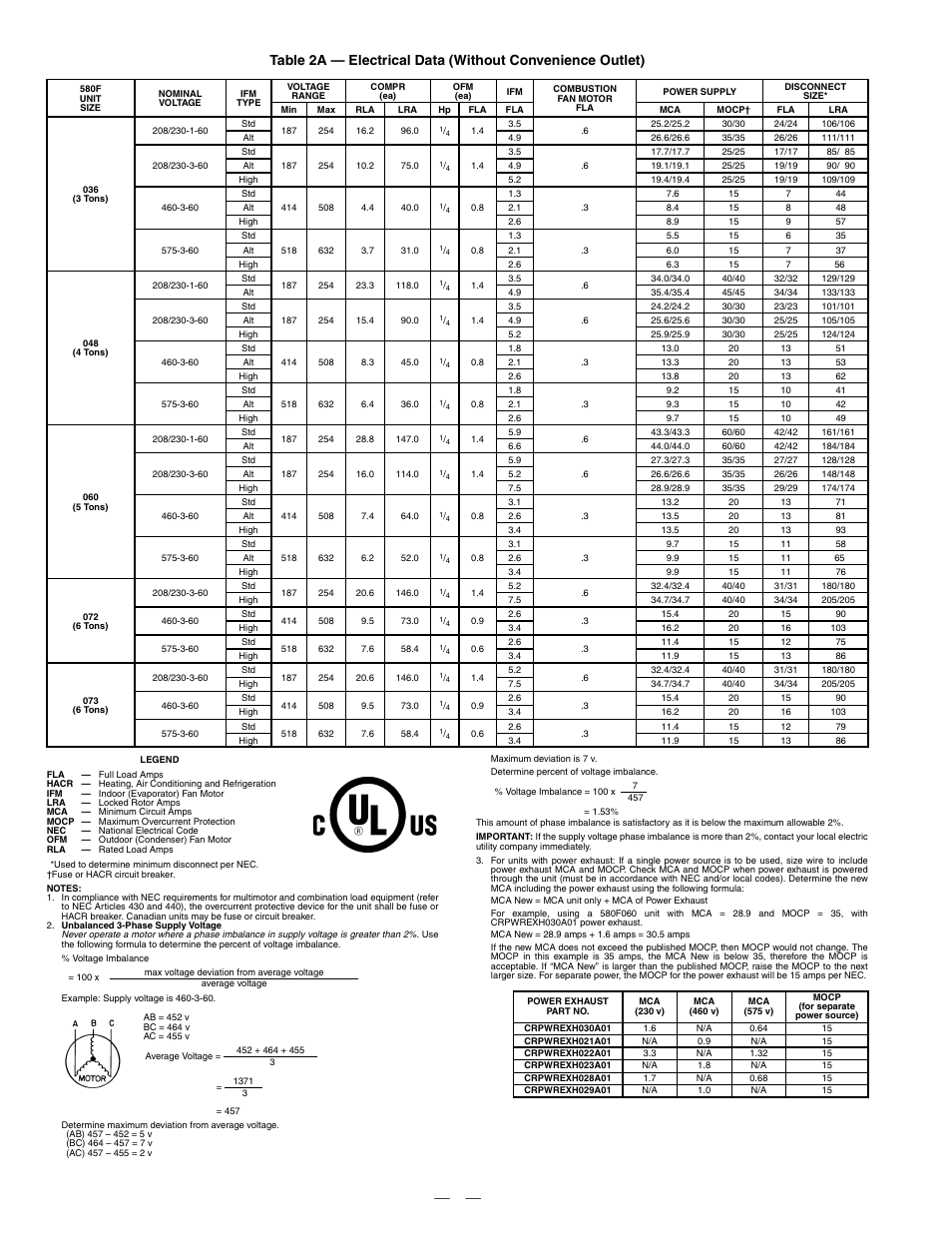 Bryant DURAPAC 580F User Manual | Page 12 / 52