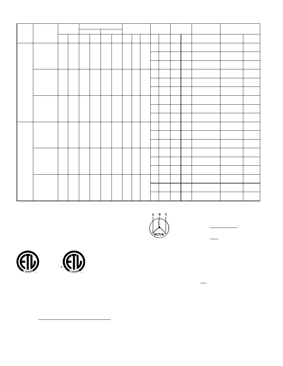 Bryant Single Package Rooftop Electric Cooling/Gas Heating Units 580G User Manual | Page 12 / 44