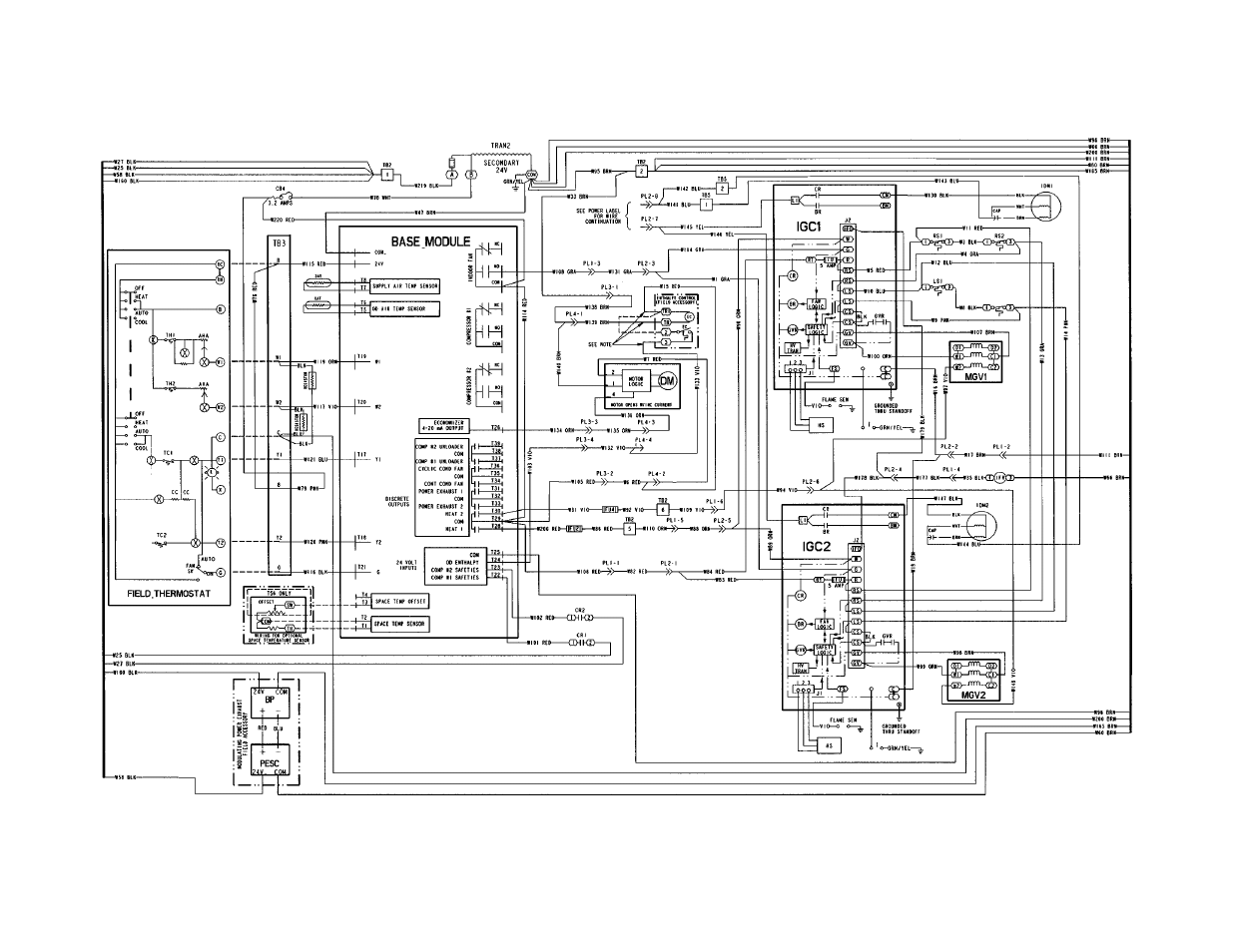 Bryant Single Package Rooftop Electric Cooling/Gas Heating Units 580G User Manual | Page 40 / 44