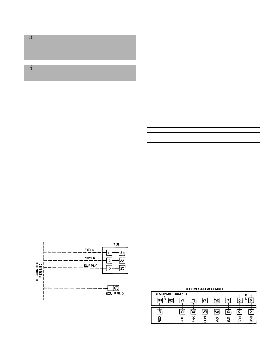 Bryant SINGLE PACKAGE ROOFTOP ELECTRIC COOLING/GAS HEATING UNITS 581A User Manual | Page 9 / 40
