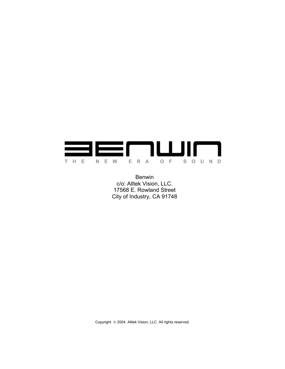 Benwin Ecco USB-P 2.0 User Manual | Page 7 / 7