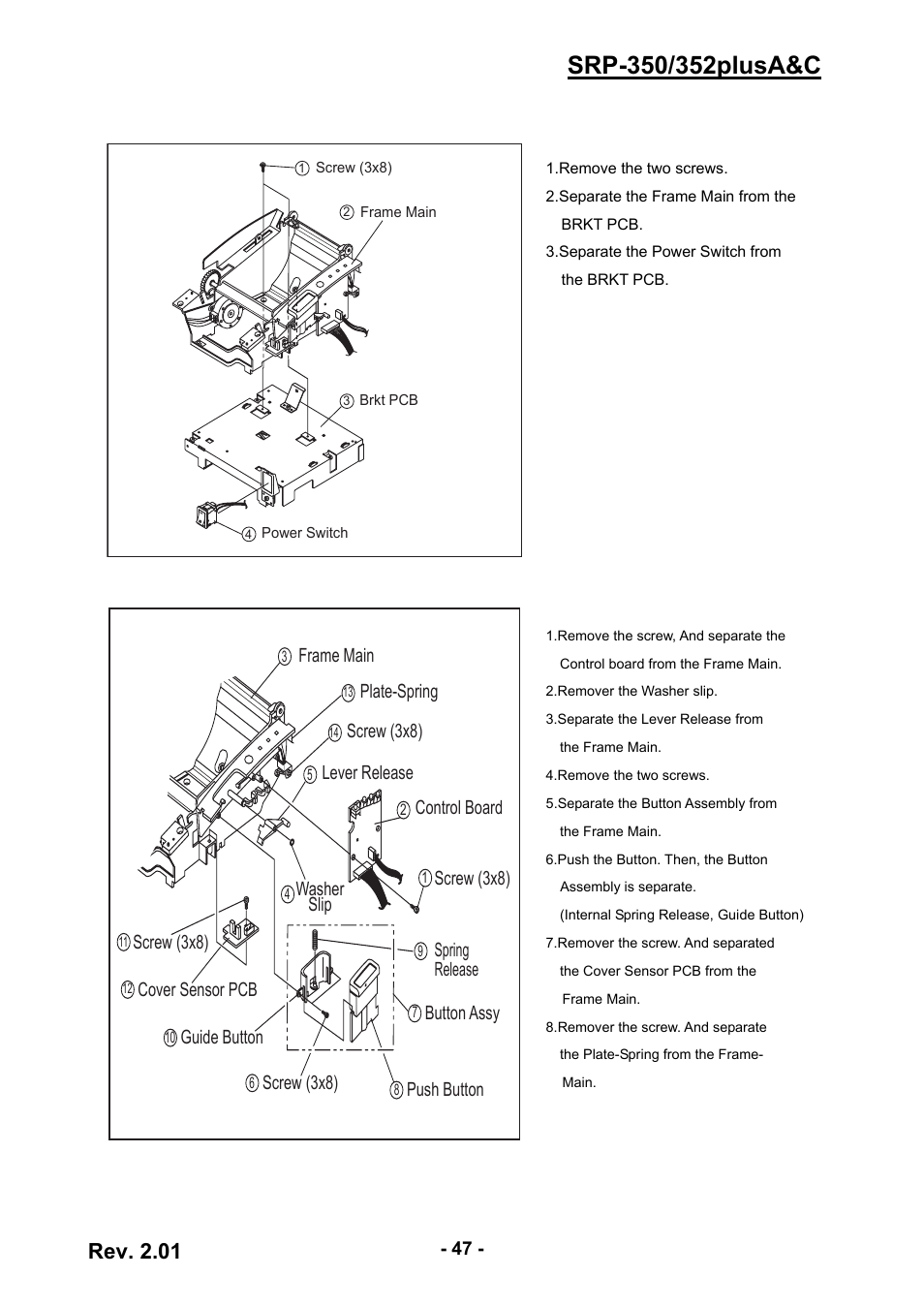 Rev. 2.01 | BIXOLON 352plusA User Manual | Page 47 / 59