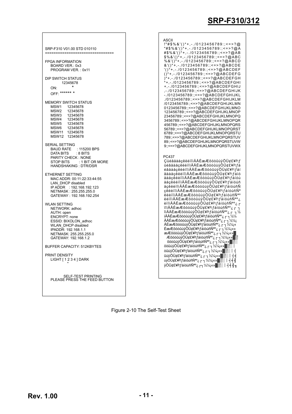 Rev. 1.00 | BIXOLON SRP-F310/312 User Manual | Page 11 / 66