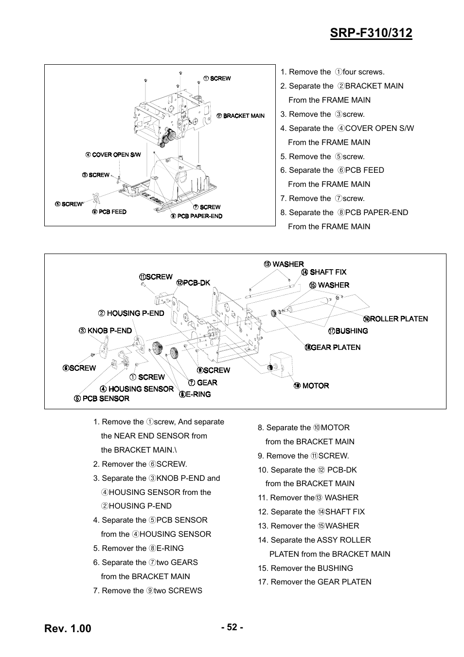 Rev. 1.00 | BIXOLON SRP-F310/312 User Manual | Page 52 / 66