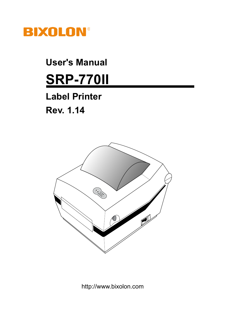 BIXOLON label printer SRP-770II User Manual | 25 pages