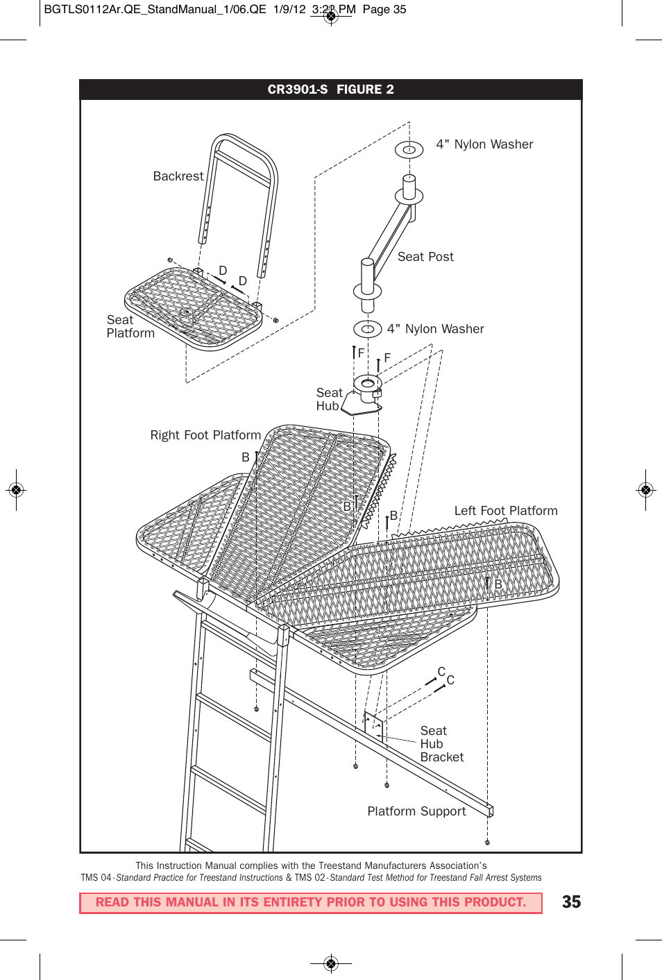 Big Game Treestands CR4250-S User Manual | Page 18 / 30