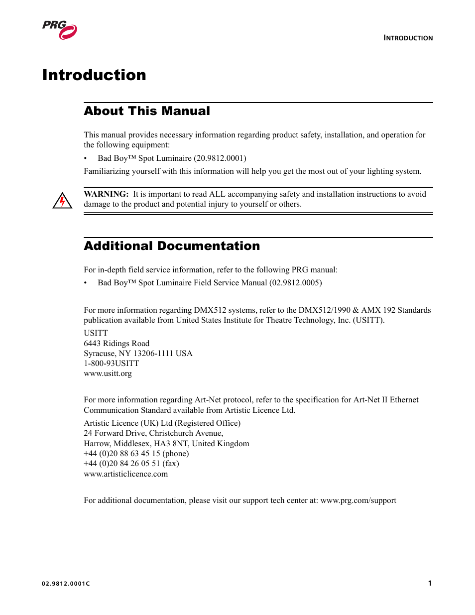 Introduction, About this manual, Additional documentation | About this manual additional documentation | Bad Boy Mowers BAD BOY 02.9812.0001C User Manual | Page 11 / 102