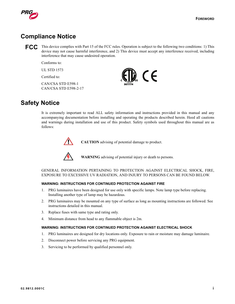 Foreword, Compliance notice, Safety notice | Bad Boy Mowers BAD BOY 02.9812.0001C User Manual | Page 3 / 102