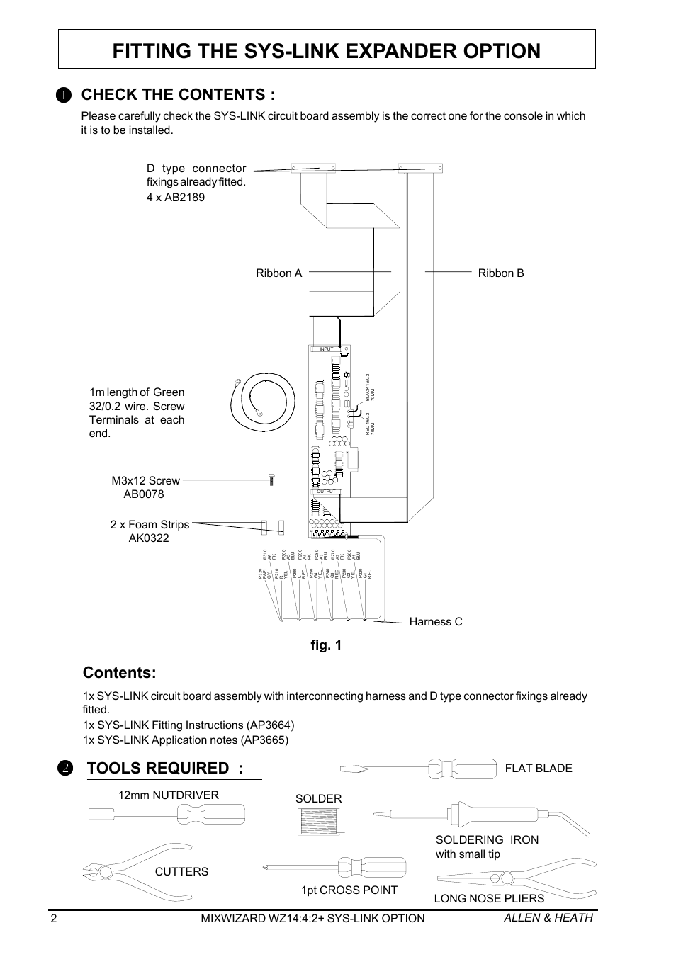 Allen&Heath W21442-SL1 User Manual | Page 2 / 12