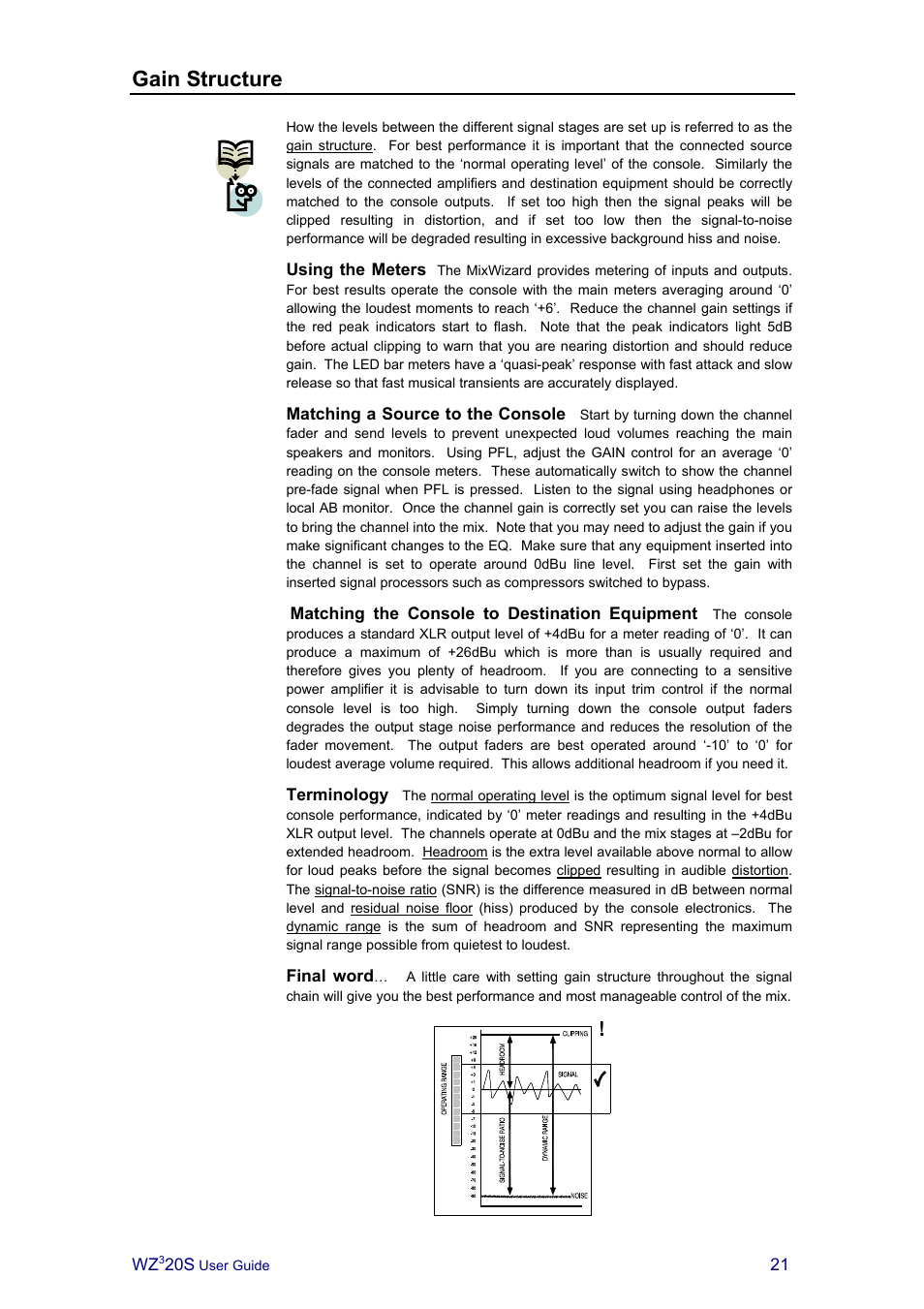 Gain structure | Allen&Heath MIXWIZARD3 20S User Manual | Page 21 / 32