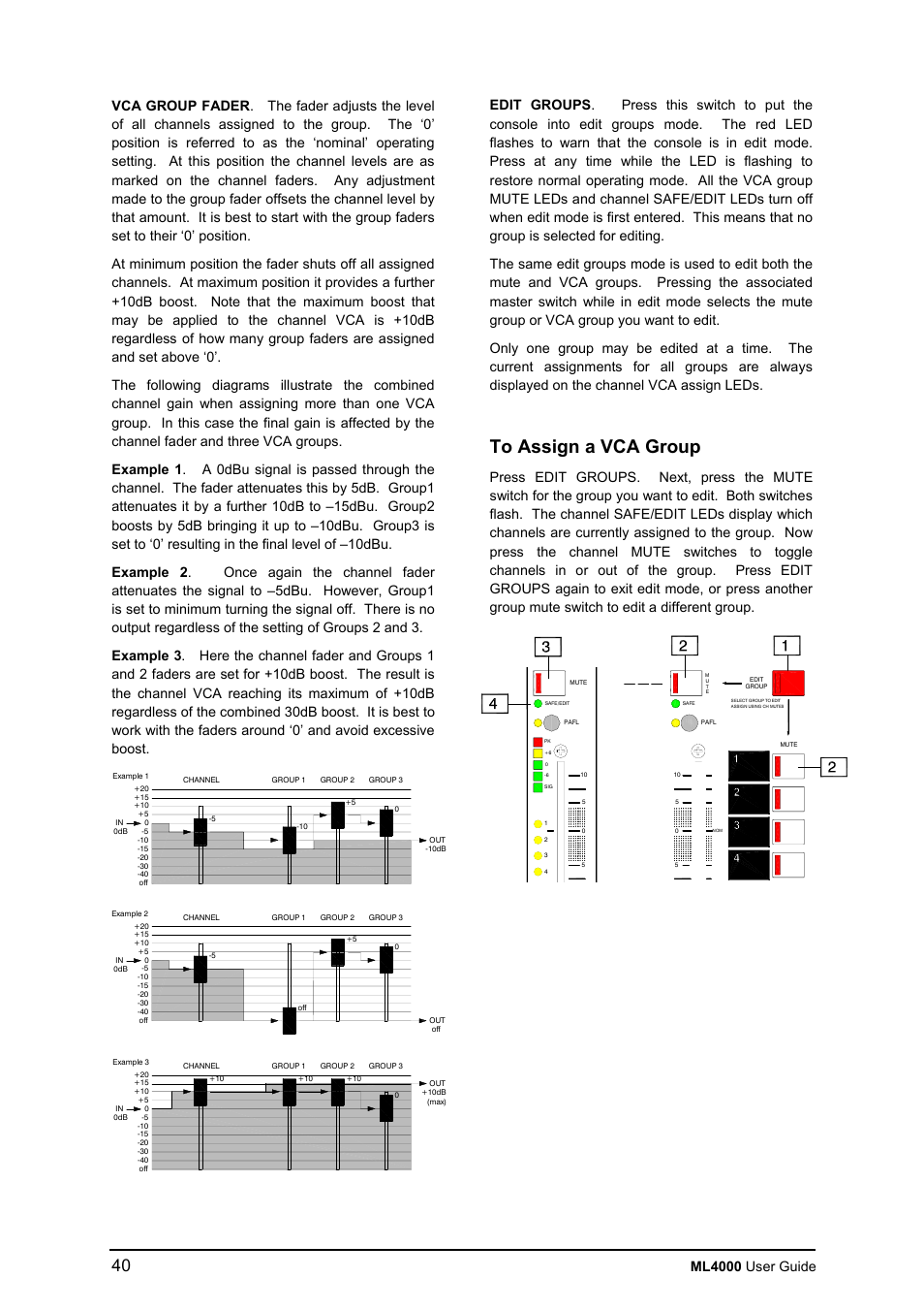 Allen&Heath ML4000 USER GUIDE User Manual | Page 40 / 56