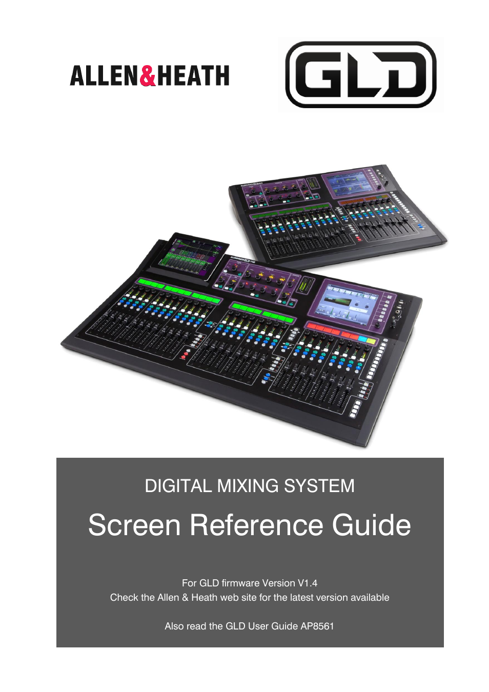 Allen&Heath GLD-112 Reference Guide User Manual | 55 pages