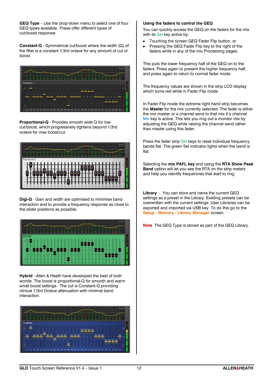Allen&Heath GLD-112 Reference Guide User Manual | Page 12 / 55