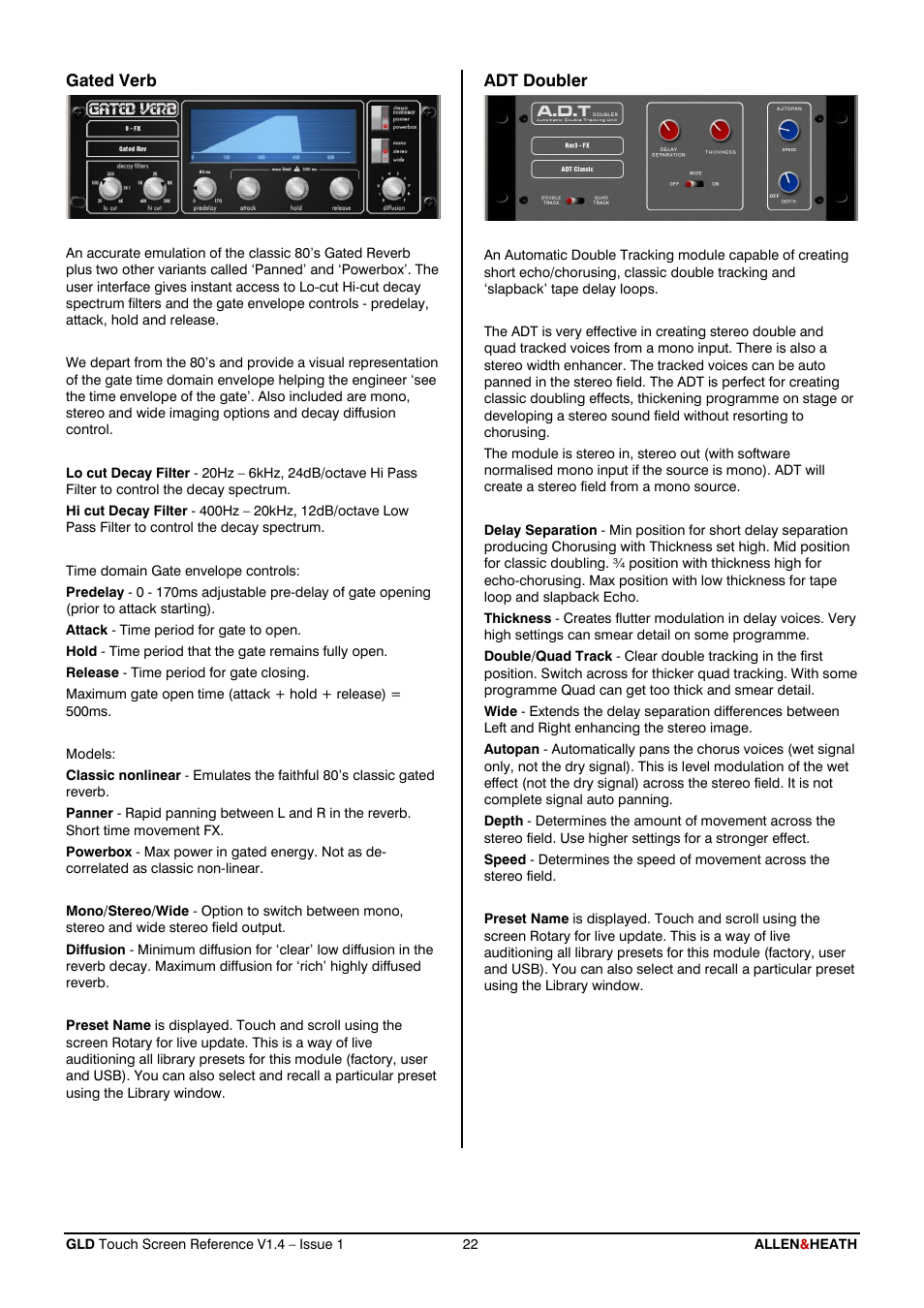 Allen&Heath GLD-112 Reference Guide User Manual | Page 22 / 55