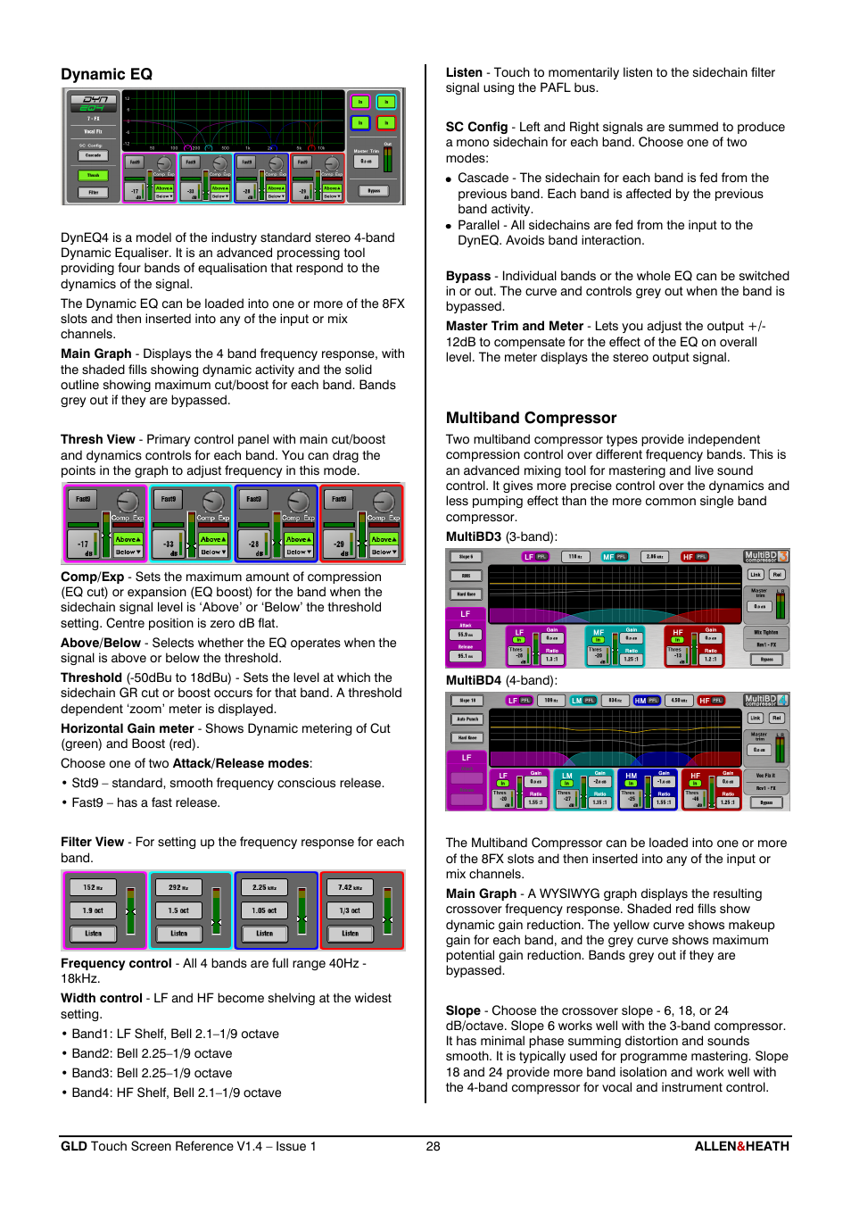 Allen&Heath GLD-112 Reference Guide User Manual | Page 28 / 55