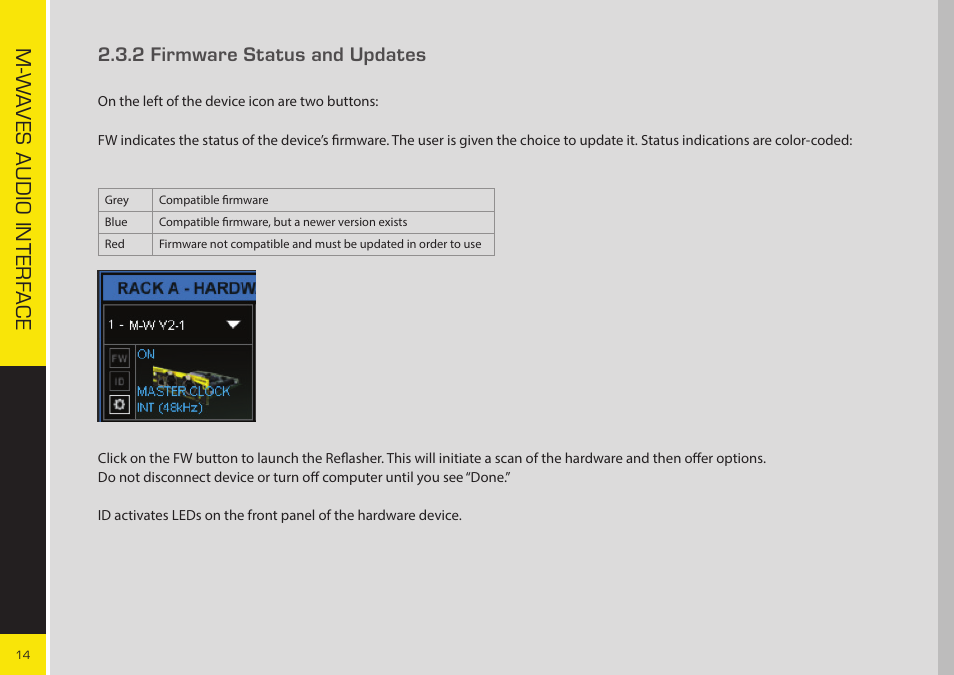 2 firmware status and updates | Allen&Heath WAVES User Guide User Manual | Page 14 / 19