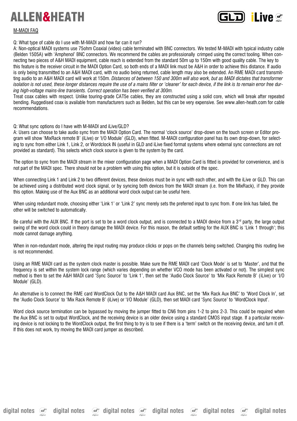 Allen&Heath M-MADI User Manual | Page 3 / 4