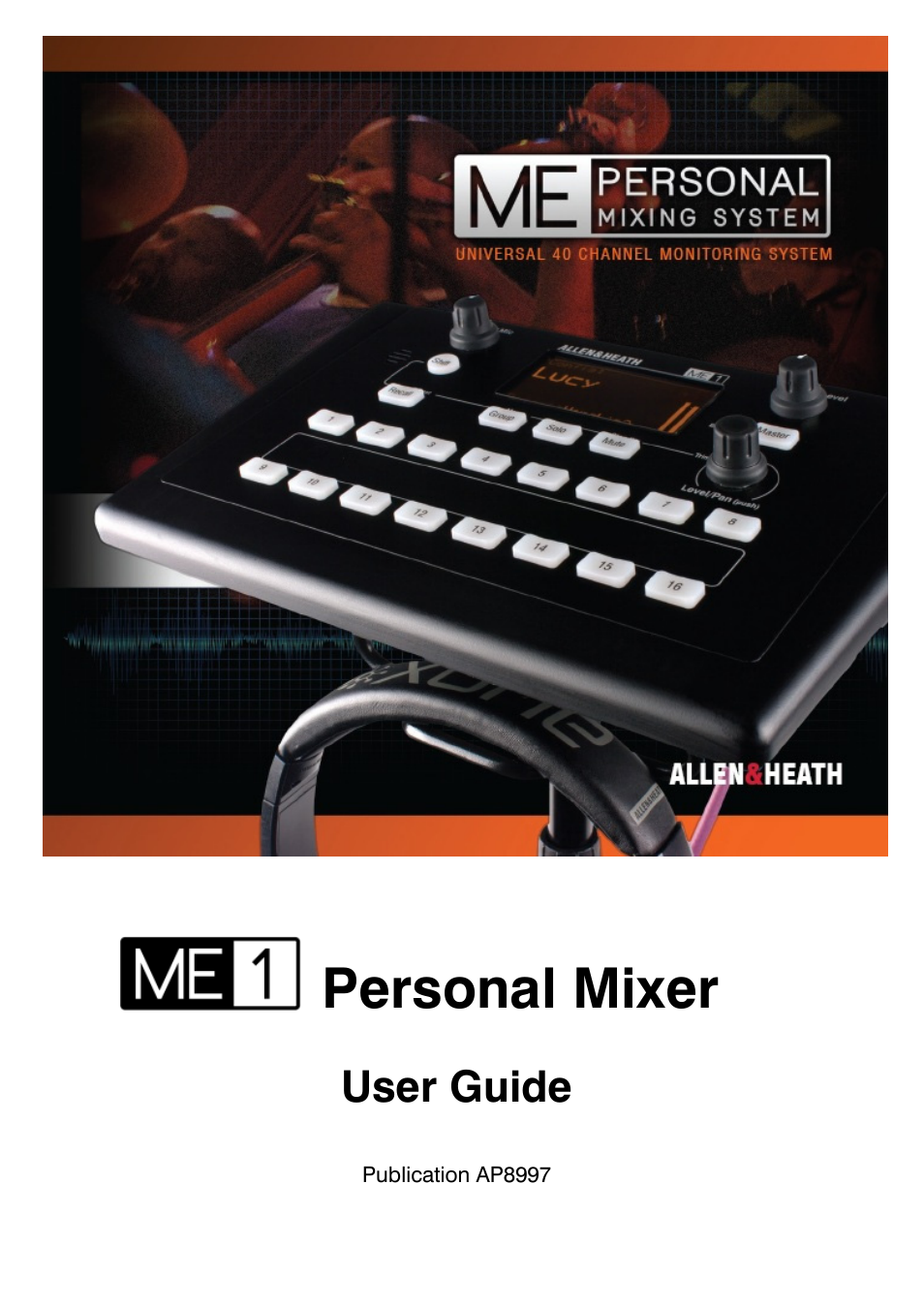 Allen&Heath ME-1 User Manual | 32 pages