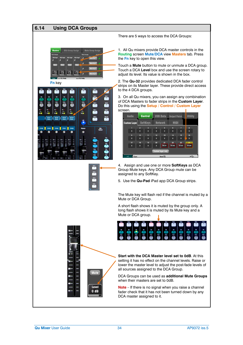 14 using dca groups | Allen&Heath Qu-32 User Manual | Page 34 / 72