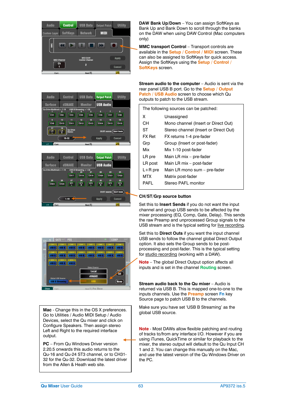 Allen&Heath Qu-32 User Manual | Page 63 / 72