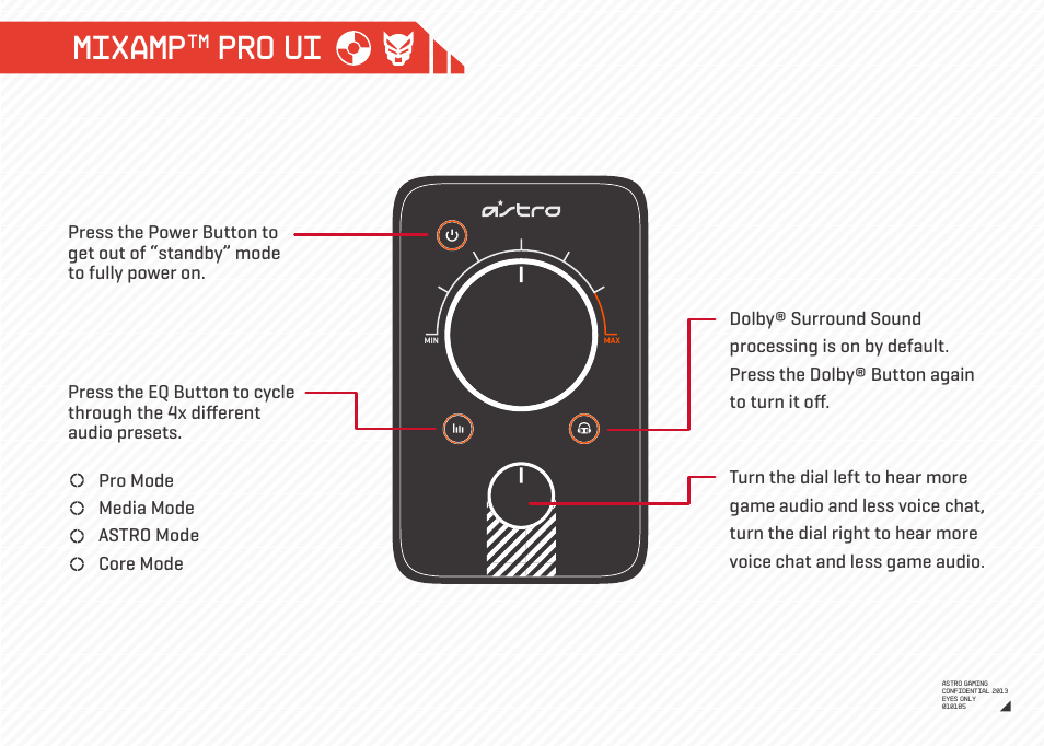 Mixamp, Pro ui | Astro Gaming A40/MixAmp Pro User Manual | Page 11 / 14