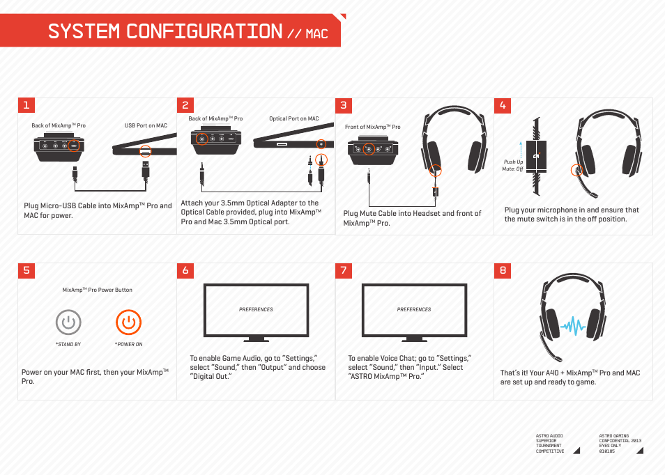 System configuration | Astro Gaming A40/MixAmp Pro User Manual | Page 8 / 14