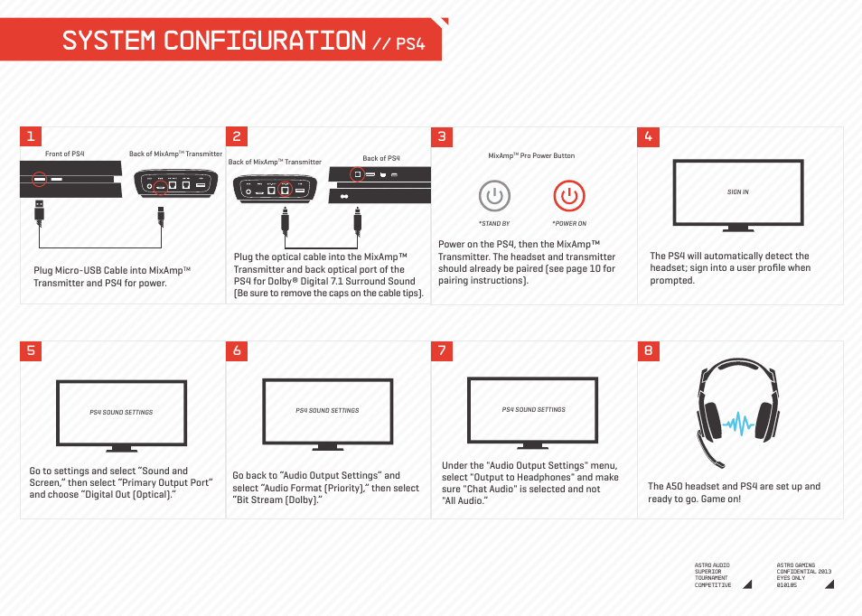 System configuration | Astro Gaming A50 ASTRO User Manual | Page 4 / 19