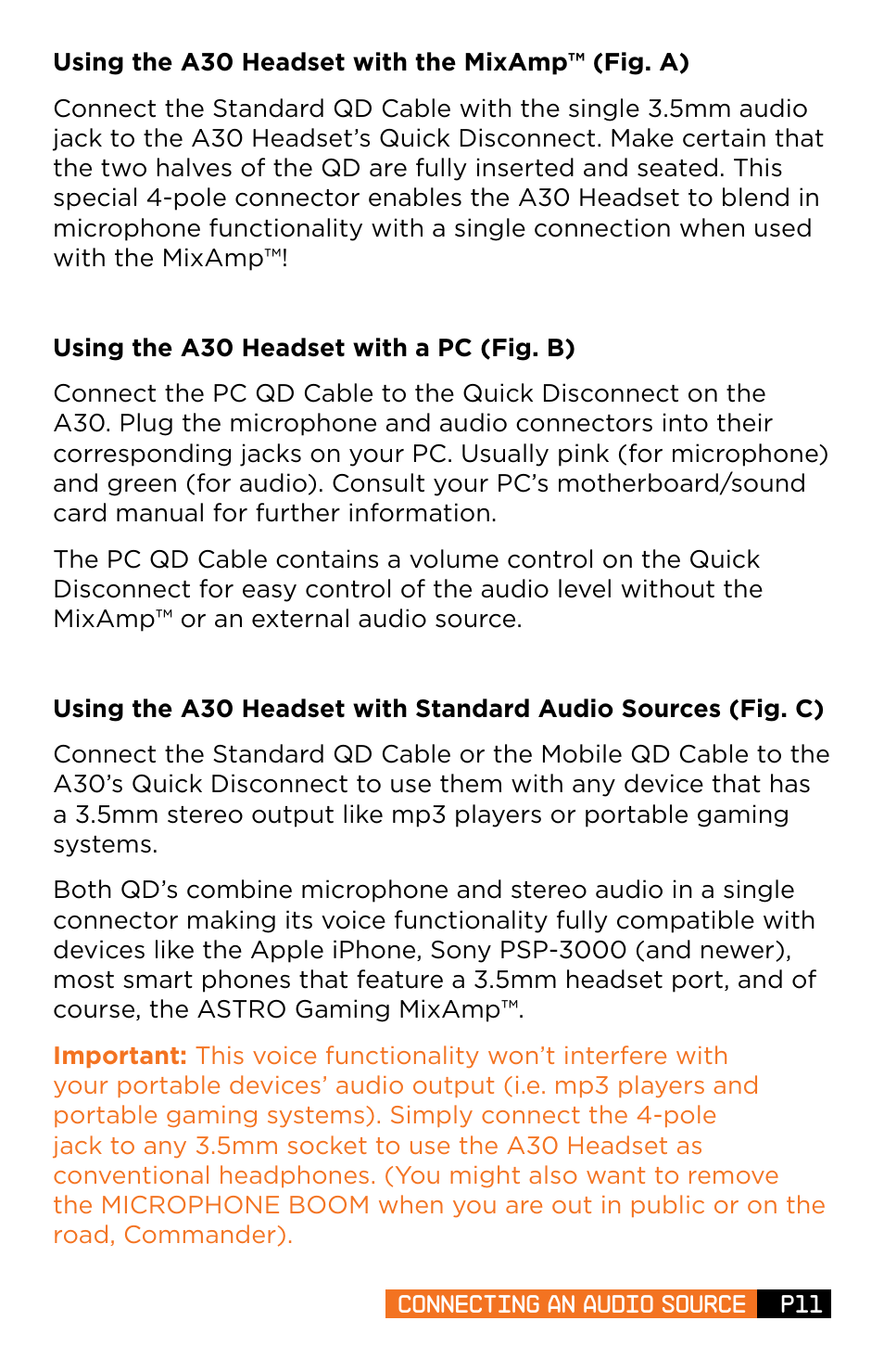 Astro Gaming A30 User Manual | Page 11 / 16
