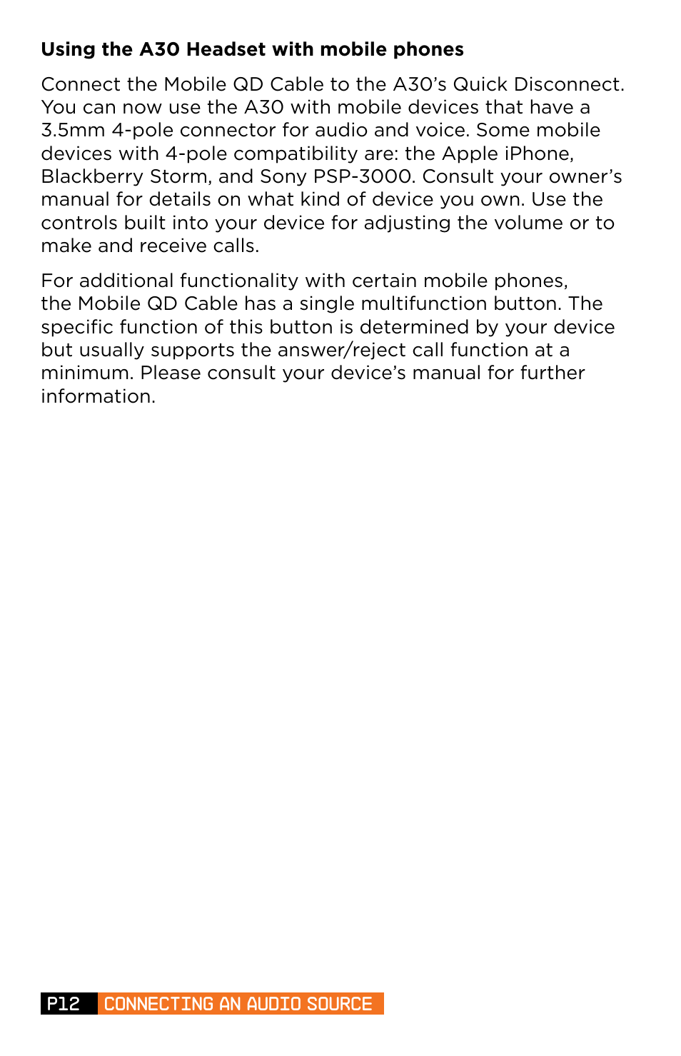 Astro Gaming A30 User Manual | Page 12 / 16