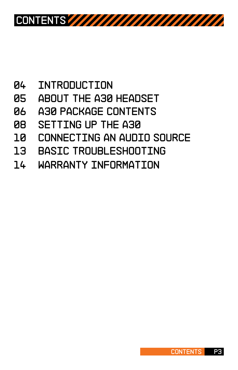 Astro Gaming A30 User Manual | Page 3 / 16