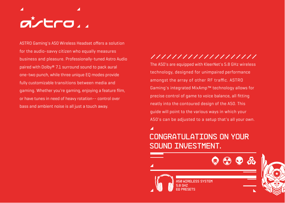 Astro Gaming A50 Wireless User Manual | Page 2 / 16