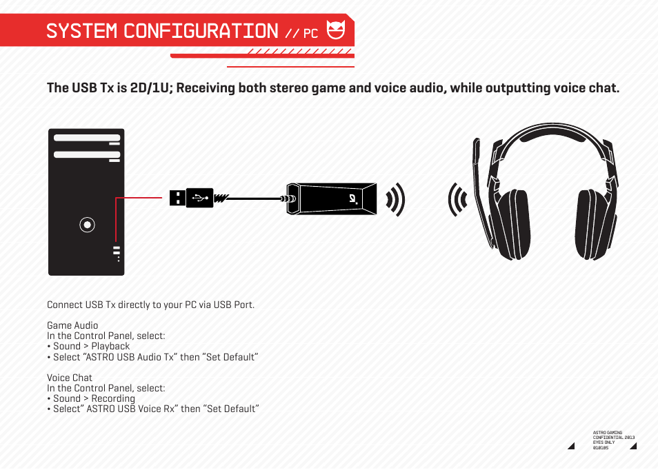 System configuration | Astro Gaming A50 PC Wireless User Manual | Page 4 / 15
