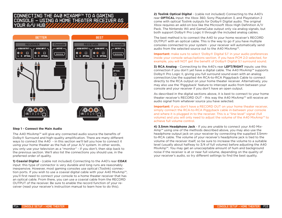 Astro Gaming MixAmp User Manual | Page 8 / 13