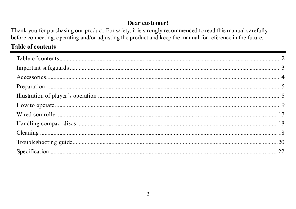 Hyundai H-CD7004 User Manual | Page 2 / 47