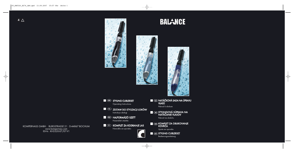 Balance KH 5520 User Manual | 52 pages
