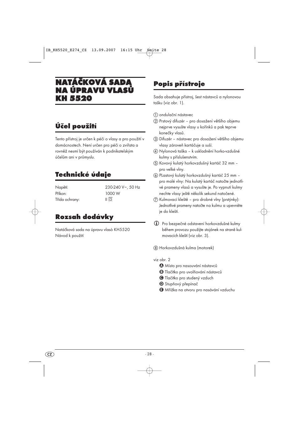 Balance KH 5520 User Manual | Page 28 / 52