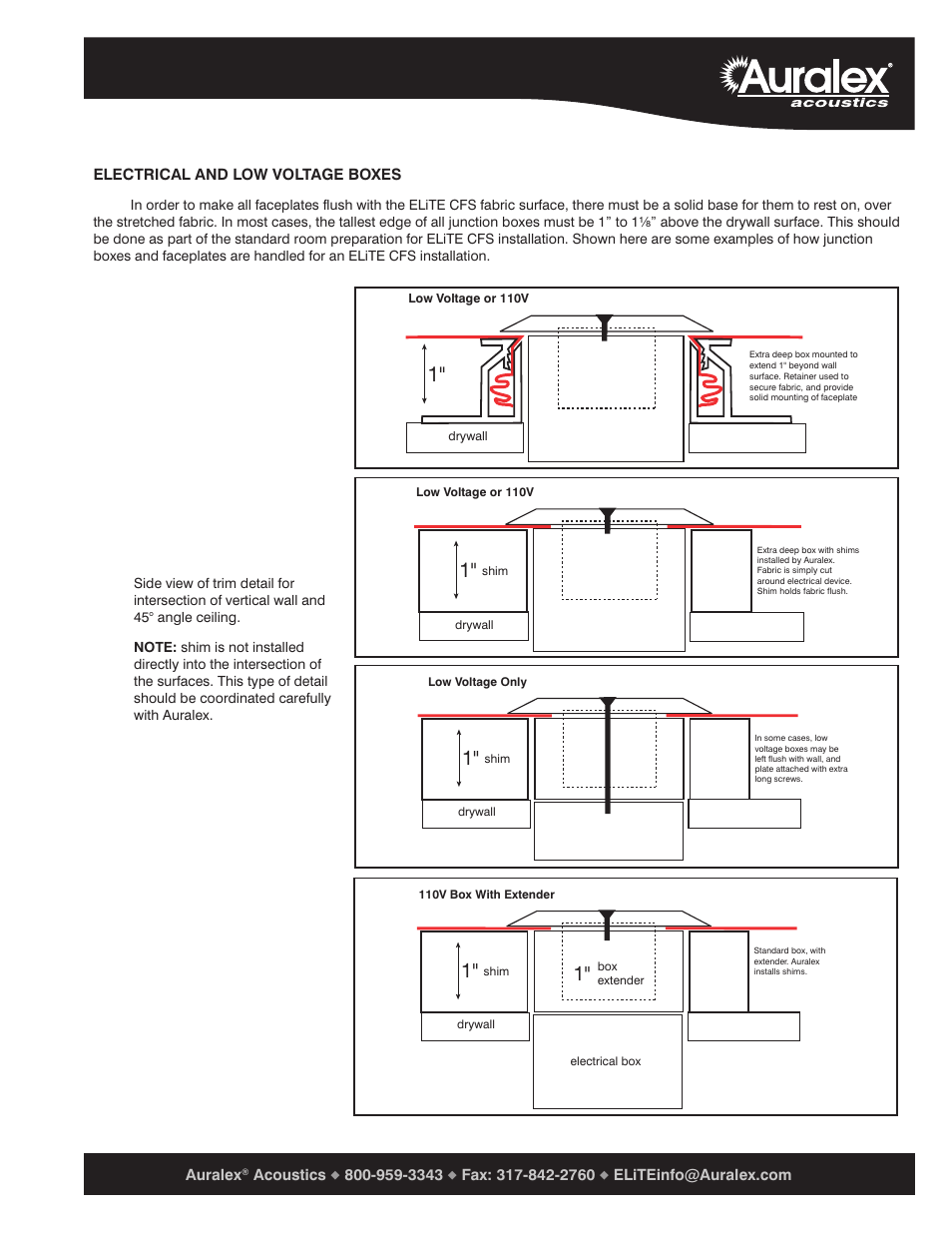 Auralex ELiTE Custom Fabric System Reference Guide User Manual | Page 11 / 11