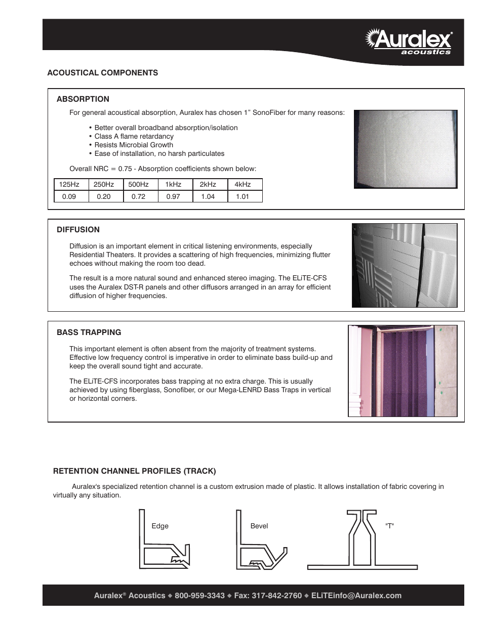 Auralex ELiTE Custom Fabric System Reference Guide User Manual | Page 7 / 11