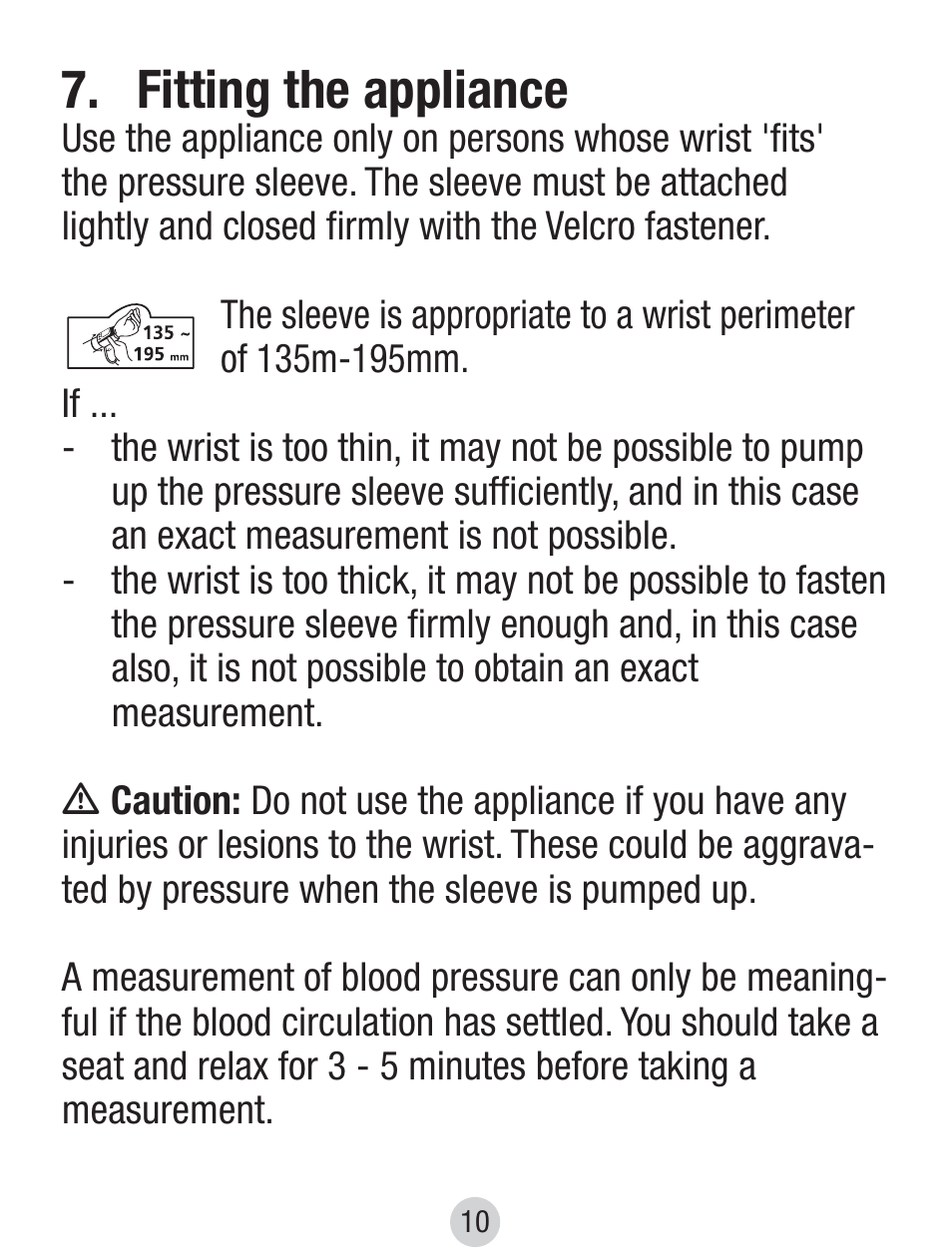 Fitting the appliance | Balance KH 8097 User Manual | Page 10 / 22