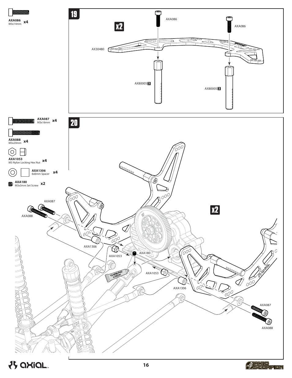 Axial Racing AX90001 User Manual | Page 17 / 36