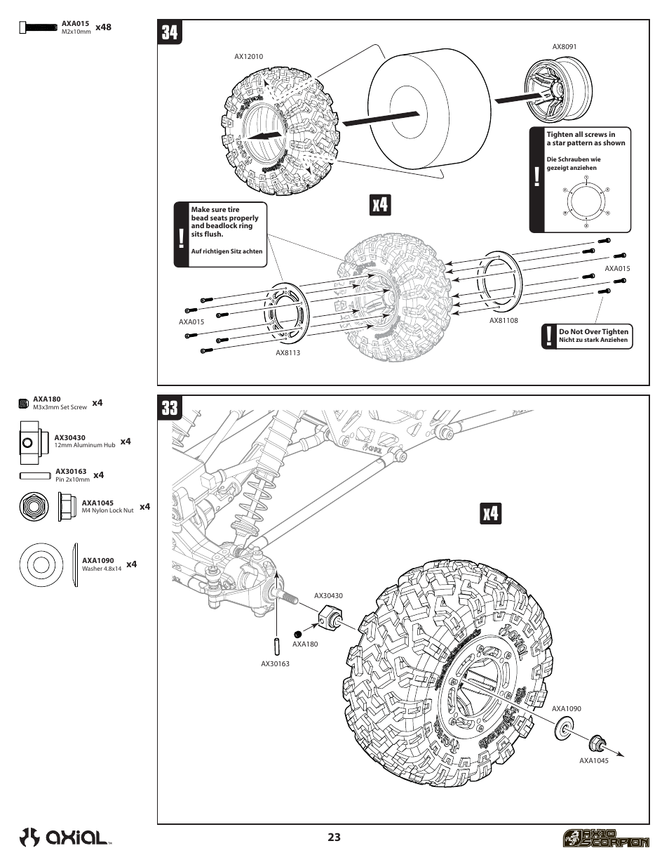 Axial Racing AX90001 User Manual | Page 24 / 36