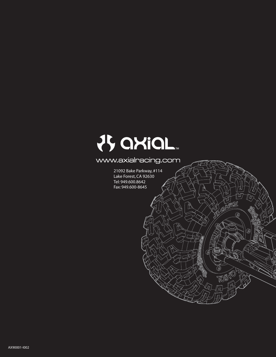 Axial Racing AX90001 User Manual | Page 36 / 36