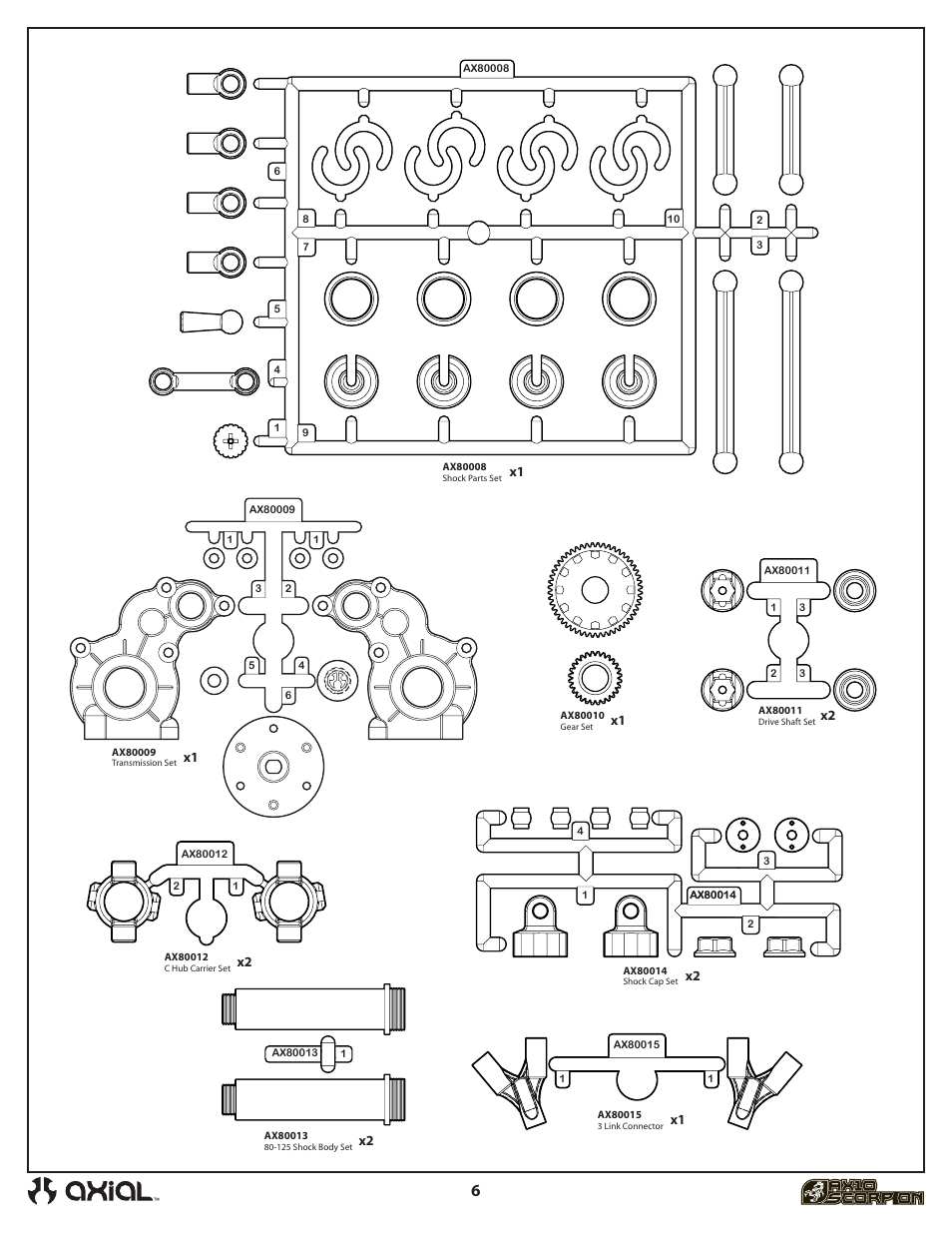 Axial Racing AX90001 User Manual | Page 7 / 36