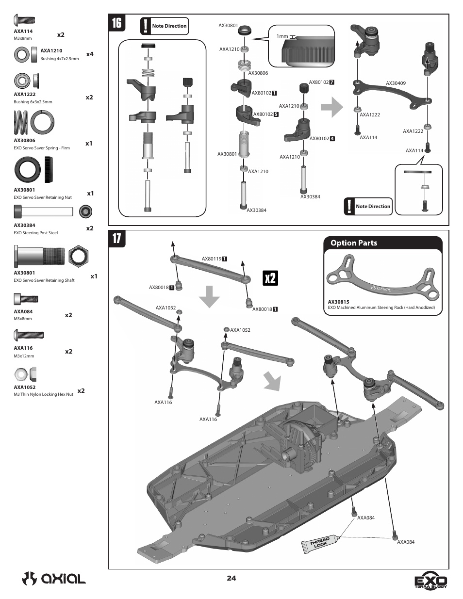 Axial Racing AX90024 User Manual | Page 24 / 52