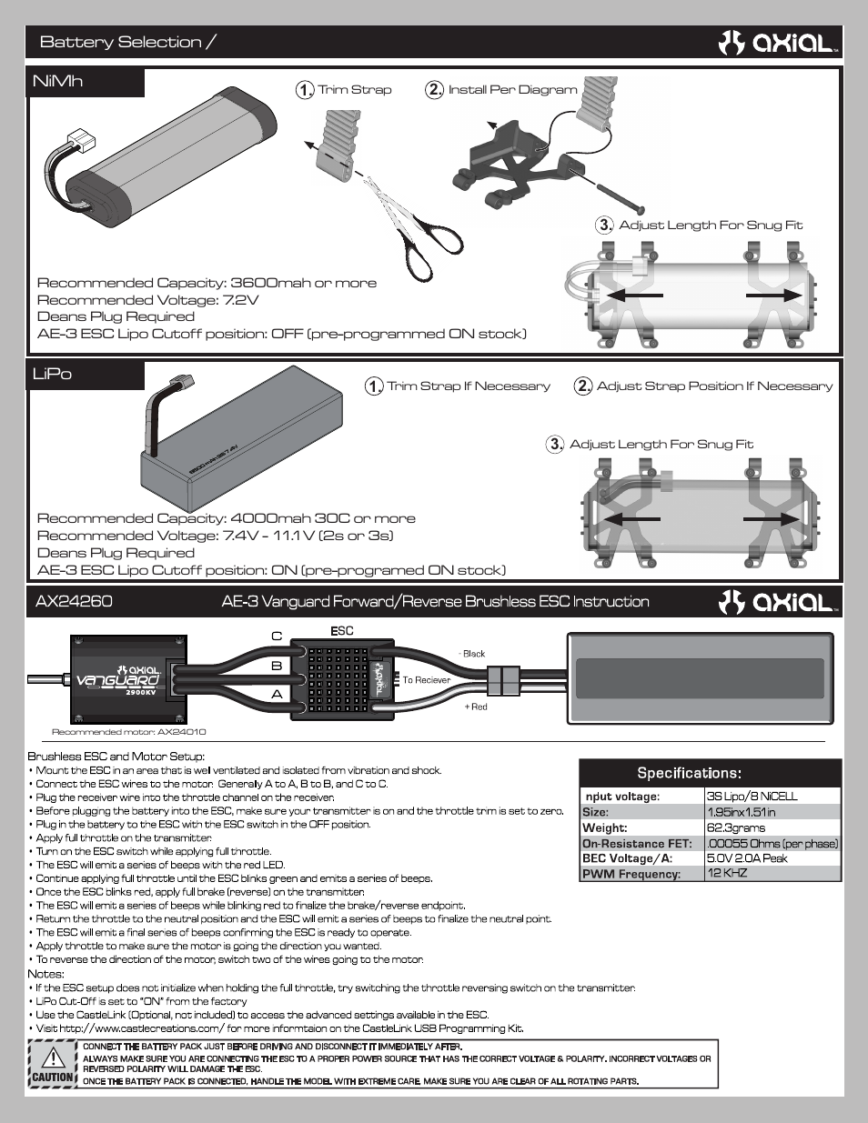 Axial Racing AX90024 User Manual | Page 4 / 52
