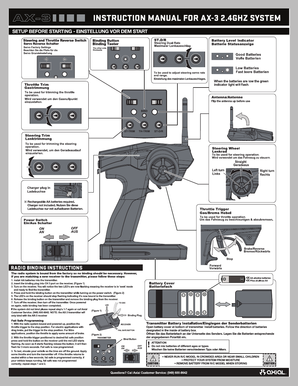 Axial Racing AX90024 User Manual | Page 5 / 52