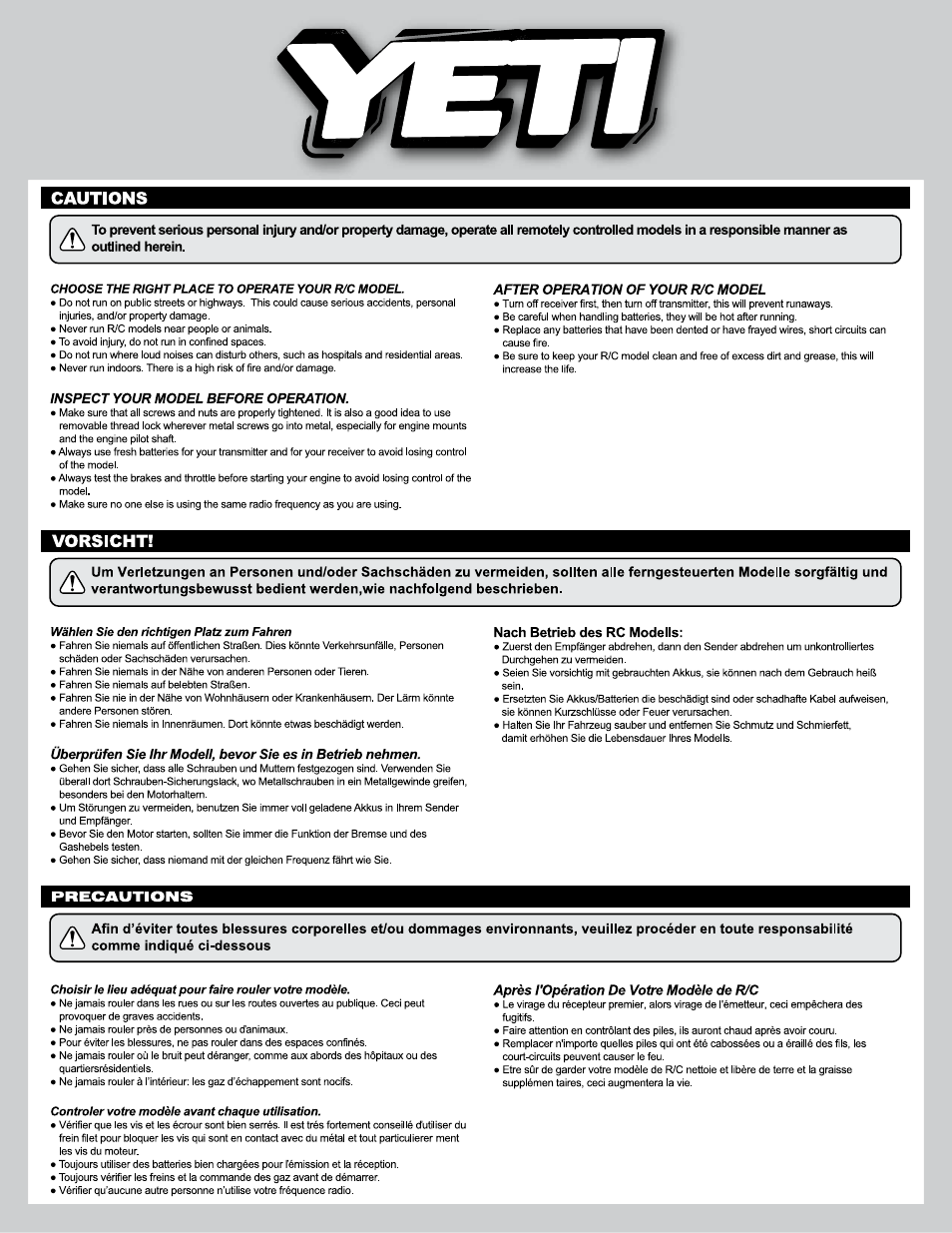 Axial Racing AX90025 User Manual | Page 2 / 60