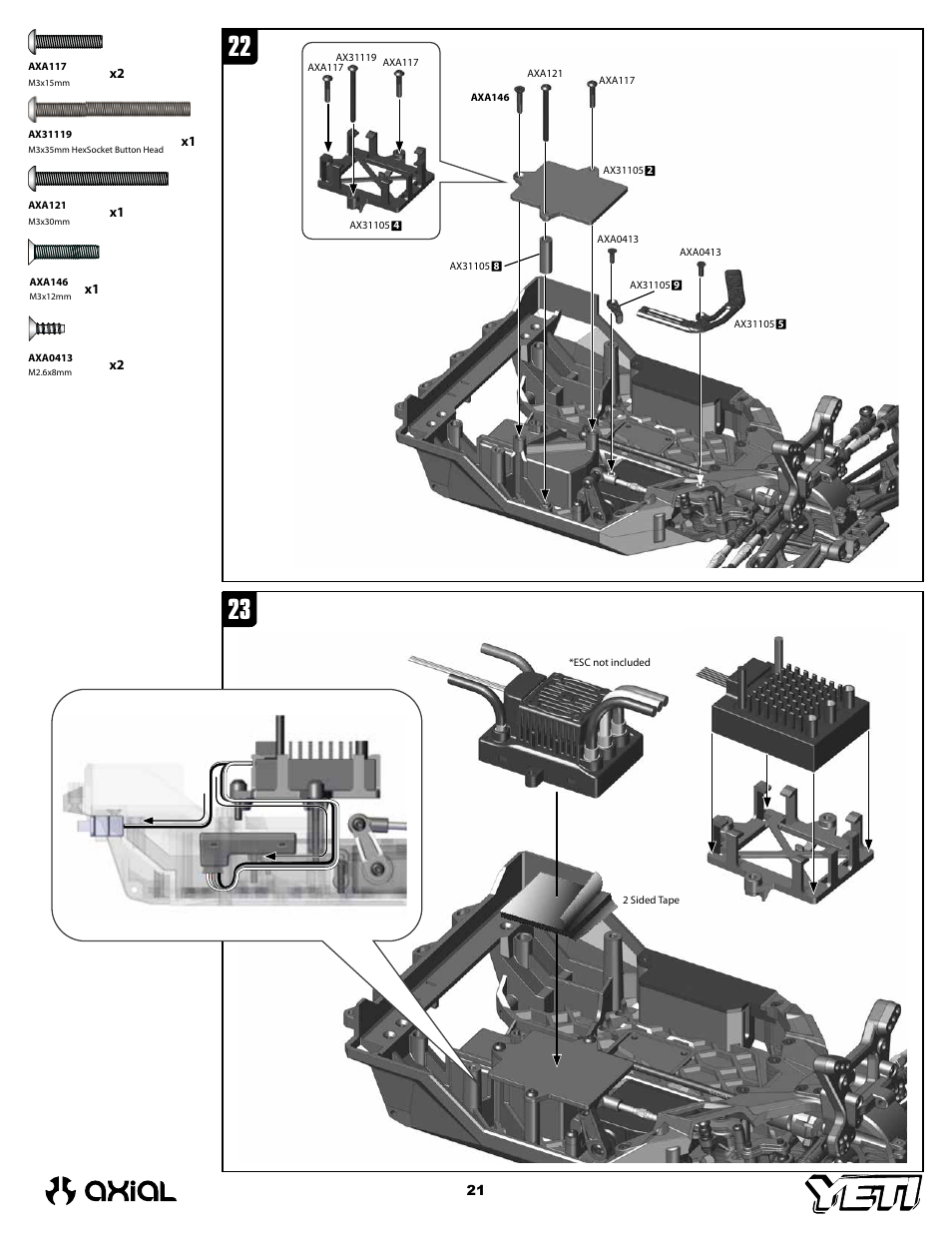 Axial Racing AX90025 User Manual | Page 21 / 60